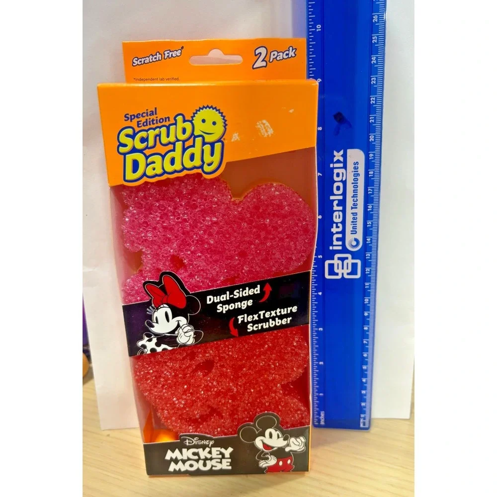 Scrub Daddy Disney Mickey Mouse Minnie Mouse Sponge 2 Pack Special Edition NEW